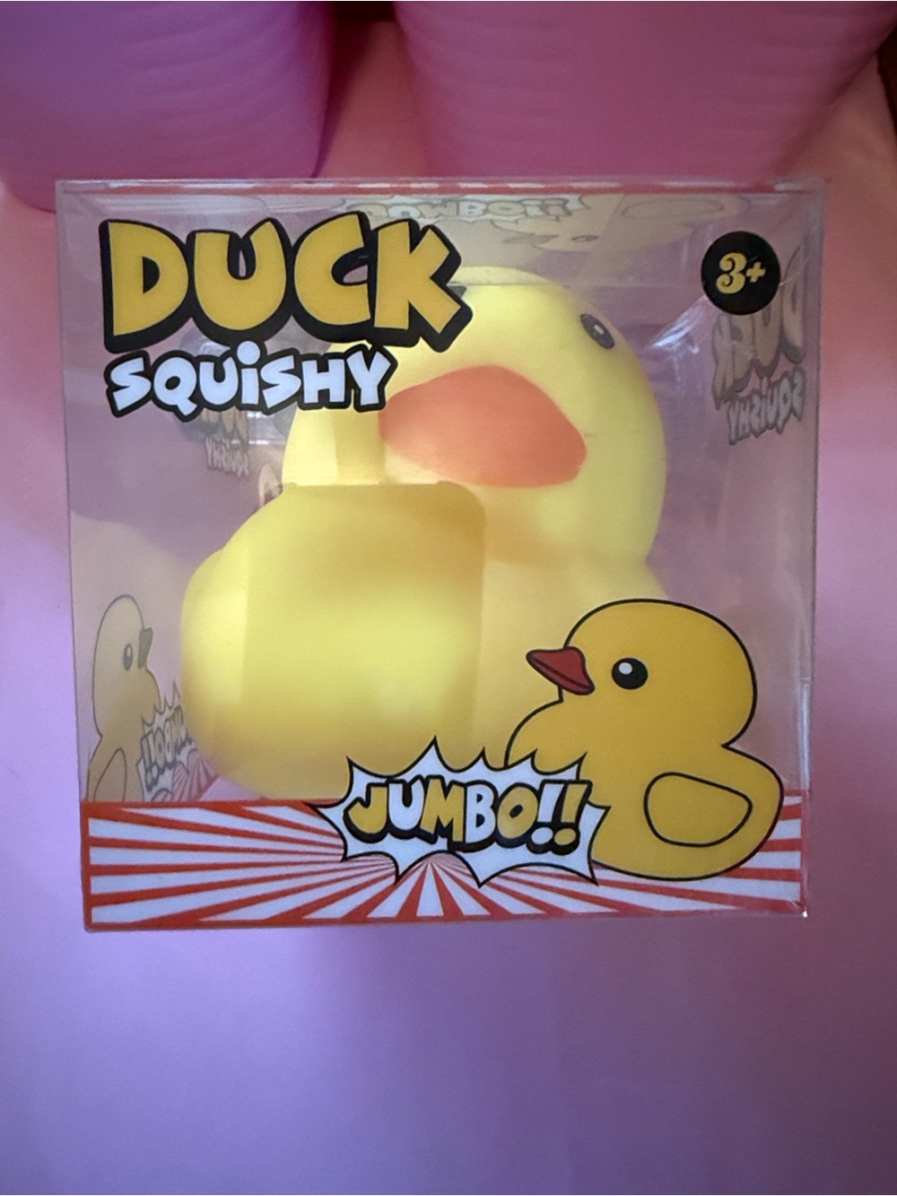 🛍 Duck Squishy Jumbo Toy - Yellow